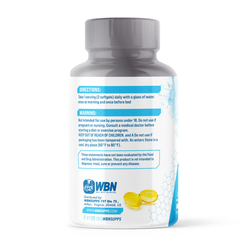 WBNSUPPS Omega 3 Fish Oil 180 SG