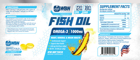 WBNSUPPS Fish Oil 180 SG