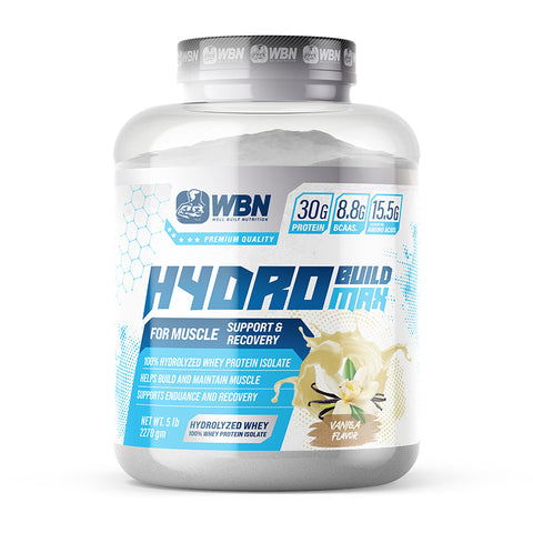 WBNSUPPS HYDRO BUILD 5 lb VANILLA FLAVOR