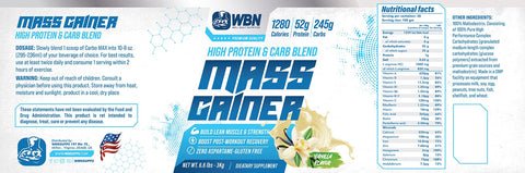 WBNSUPPS Mass Gainer 3Kg Vanilla Flavor