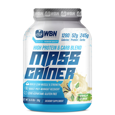 WBNSUPPS Mass Gainer 3Kg Vanilla Flavor